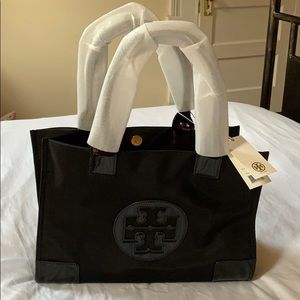 NWT Tory Burch Mini Ella Nylon Tote - Black